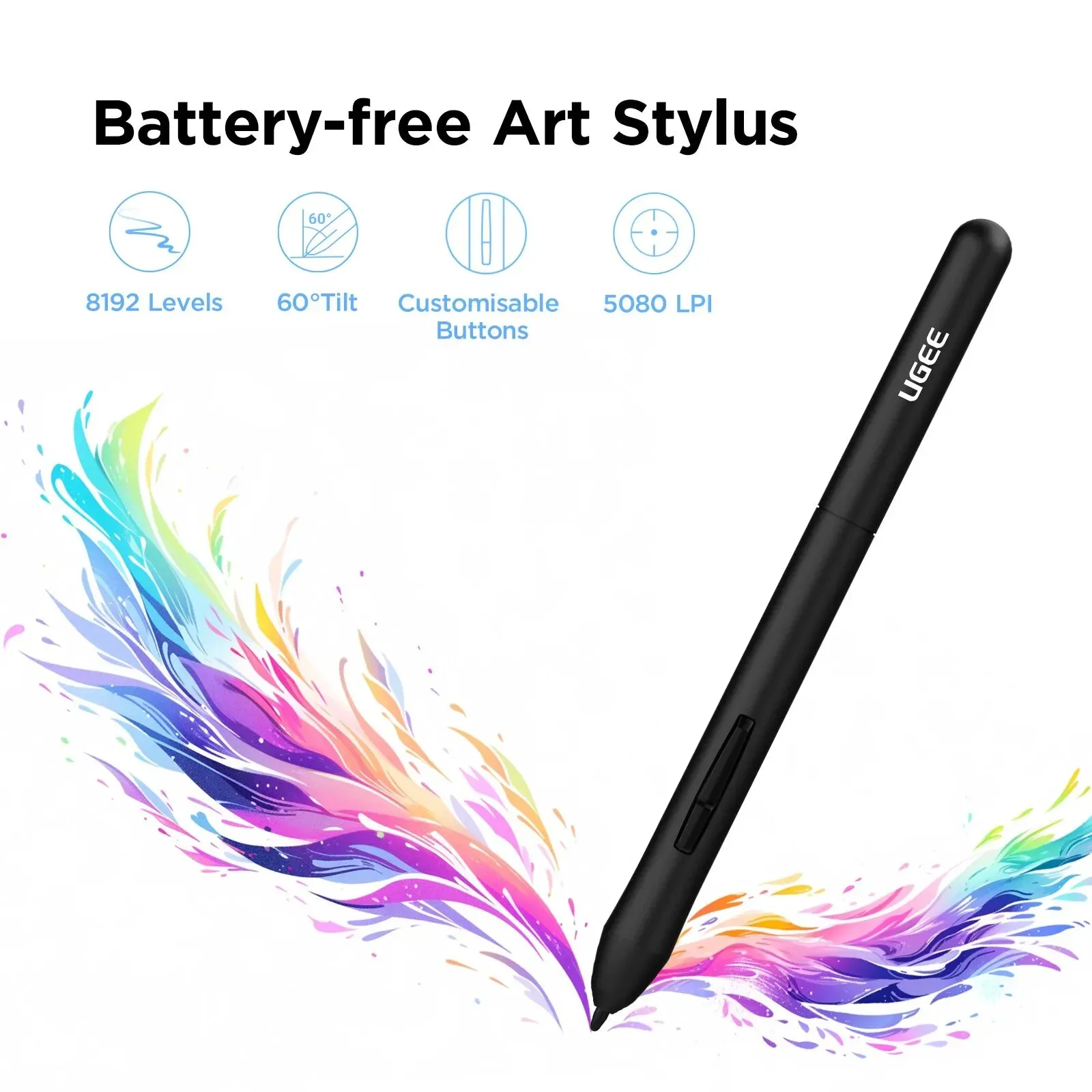 10 Inch Digital Graphic Tablet With 8192 Stylus 8 Keys For Win / Mac