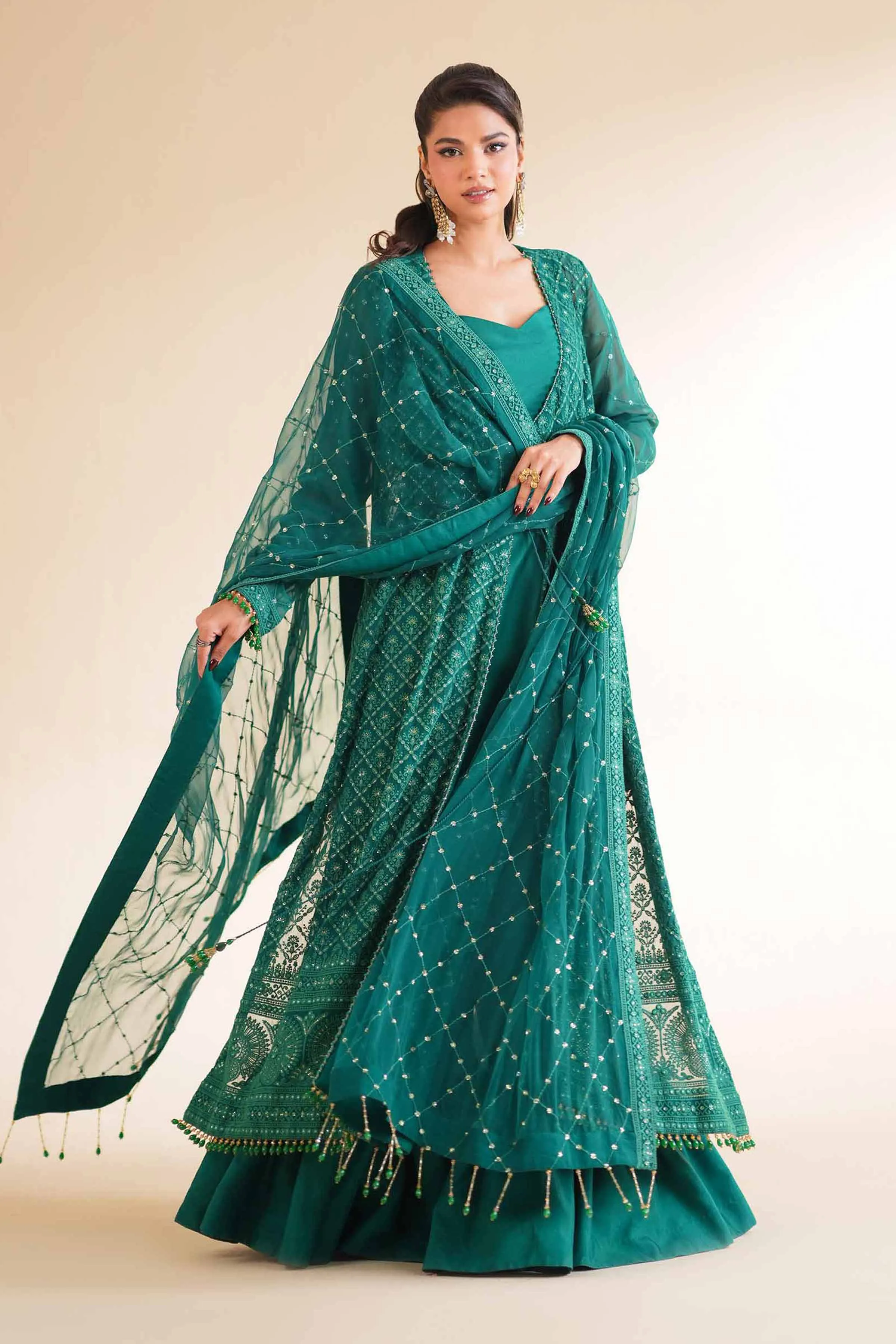 3 Piece - Dyed Embroidered Suit - 42501506