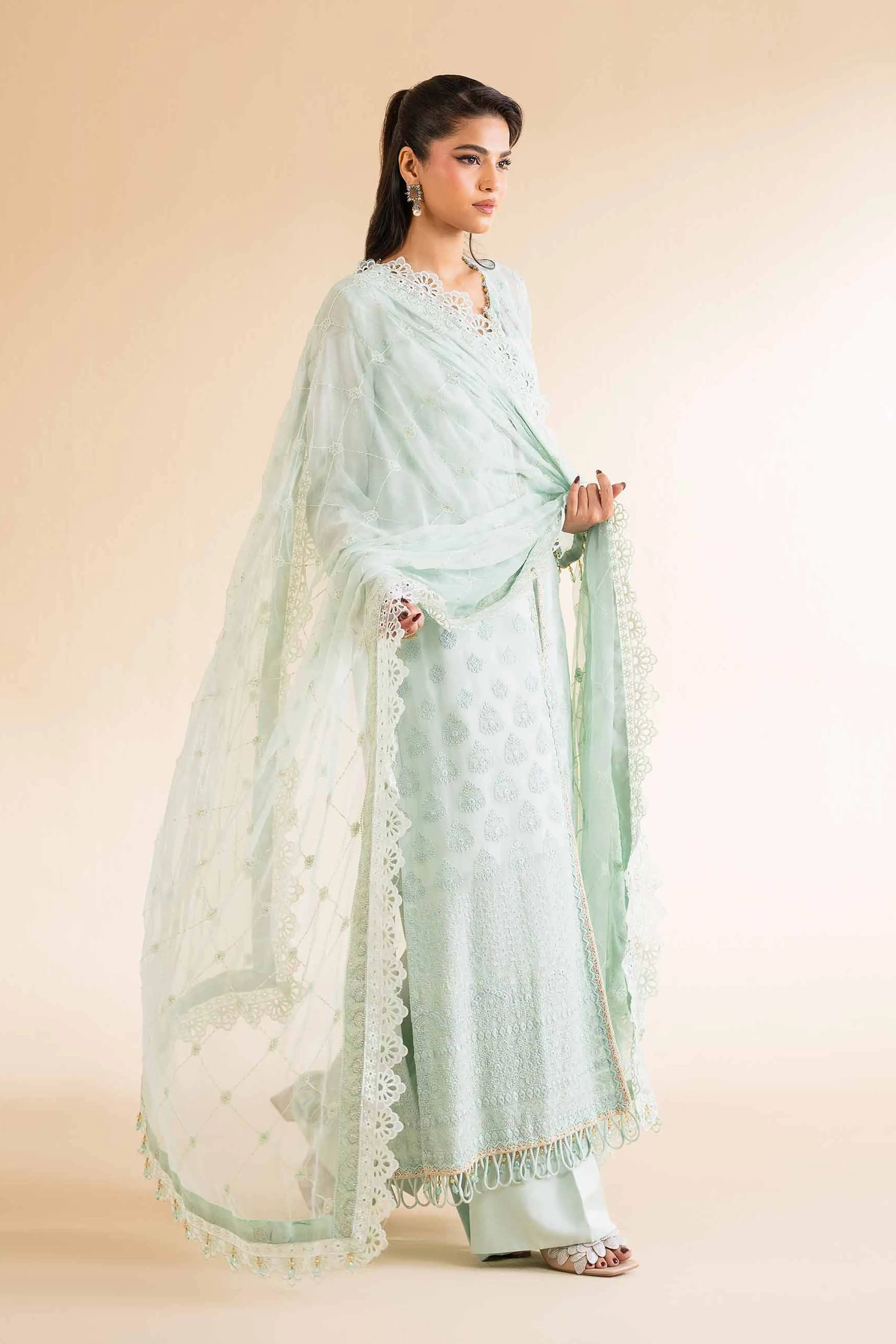 3 Piece - Dyed Embroidered Suit - 42501508