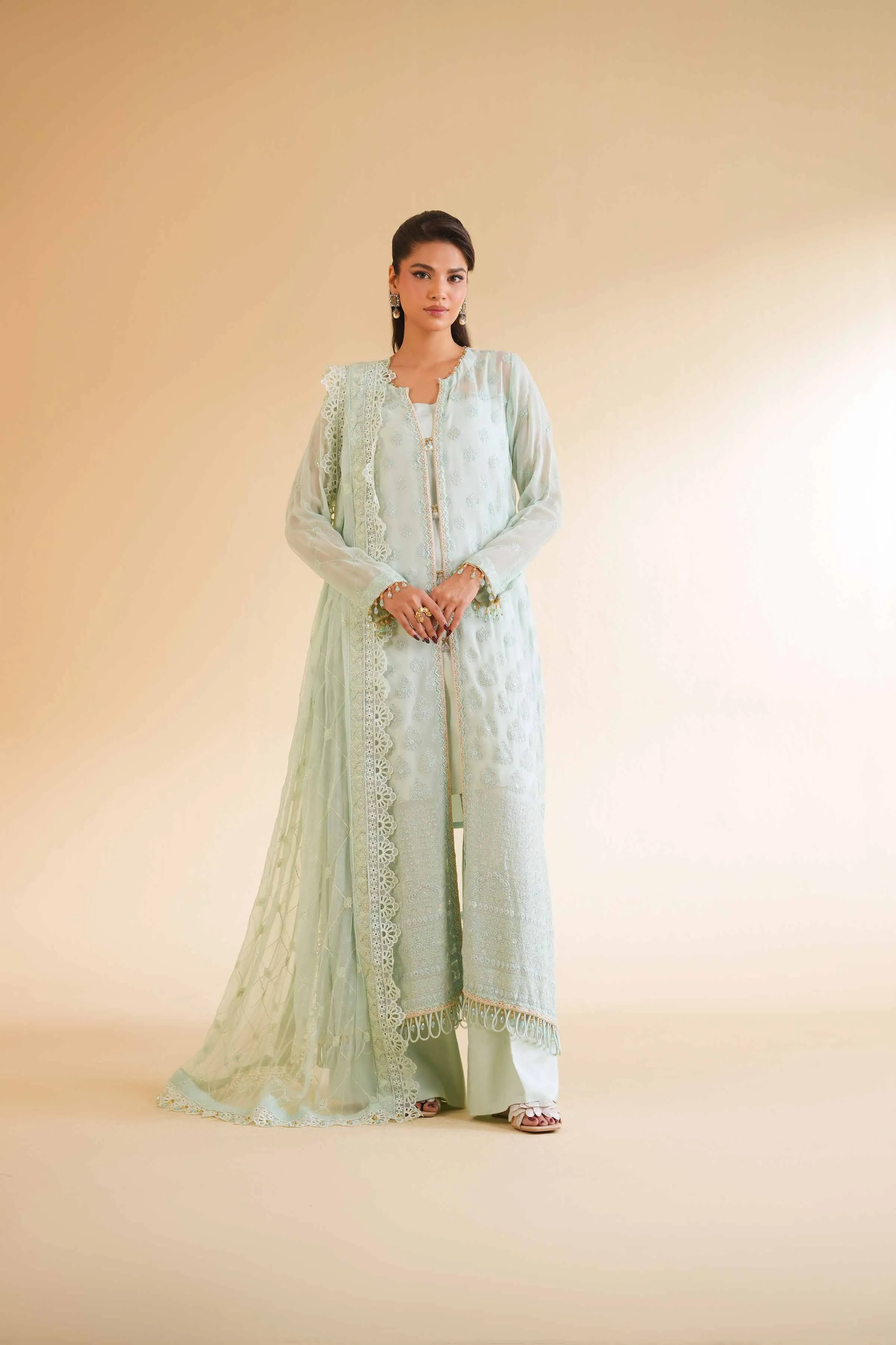3 Piece - Dyed Embroidered Suit - 42501508