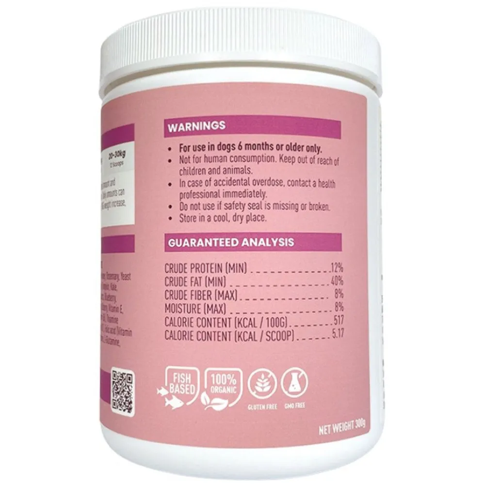 50% OFF (Exp 9Mar25): Treat Therapeutics Fluffy   Full Coat Dog Supplement 300g
