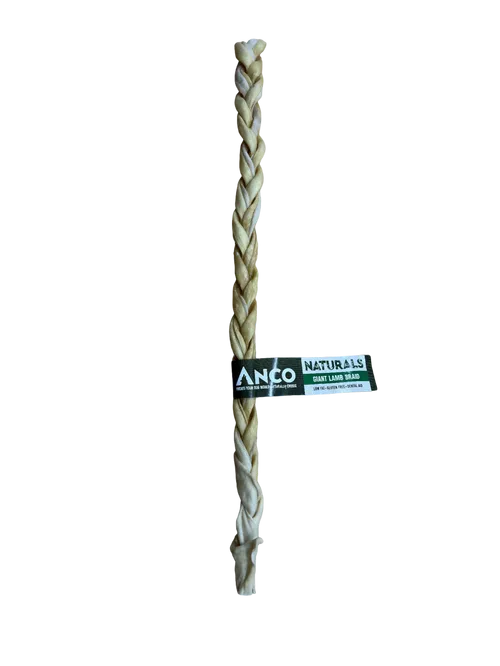 Anco Naturals Giant Lamb Braids Dog Chew