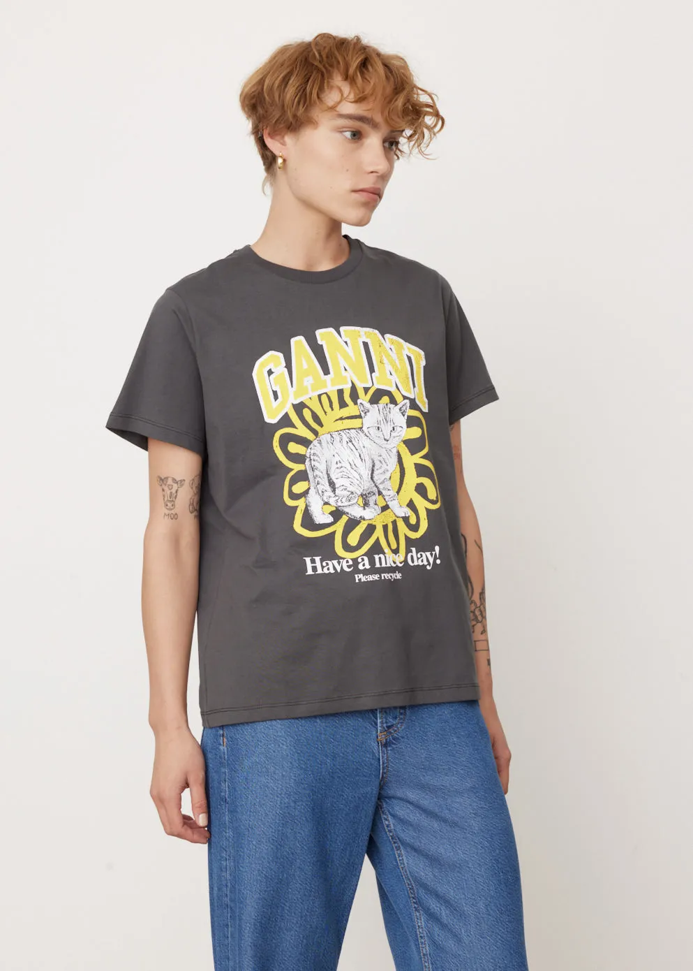 Basic Jersey Cat T-Shirt