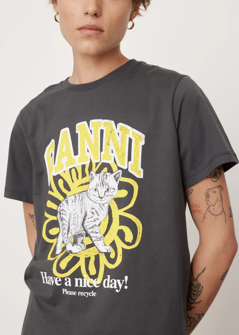Basic Jersey Cat T-Shirt
