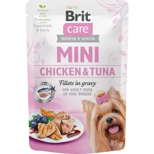 Brit Care Mini Chicken&Tuna fillets in gravy  85g
