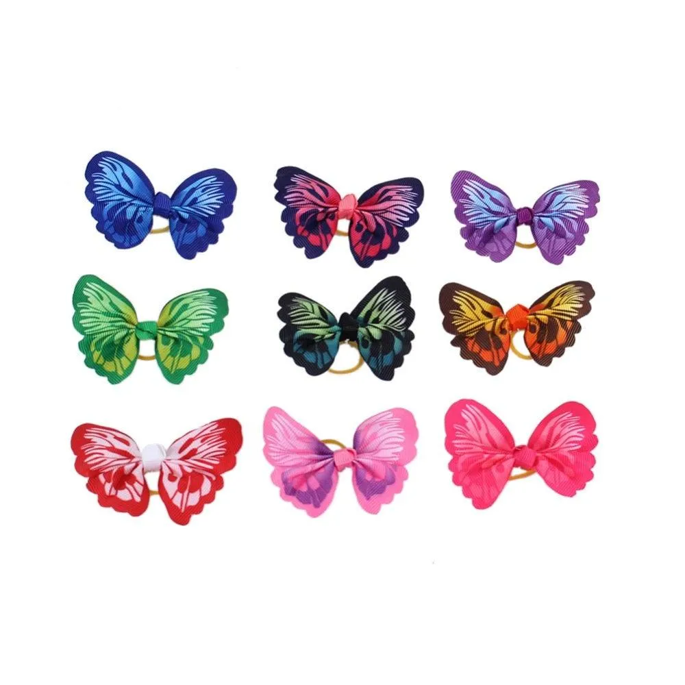 Colorful Small Hair Bows Set for Cat and Dog