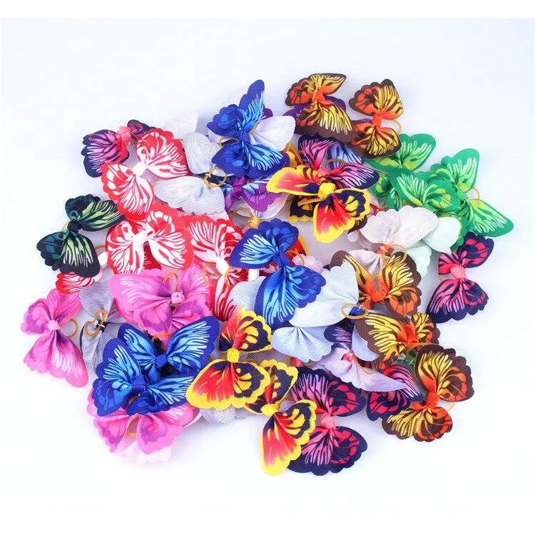 Colorful Small Hair Bows Set for Cat and Dog