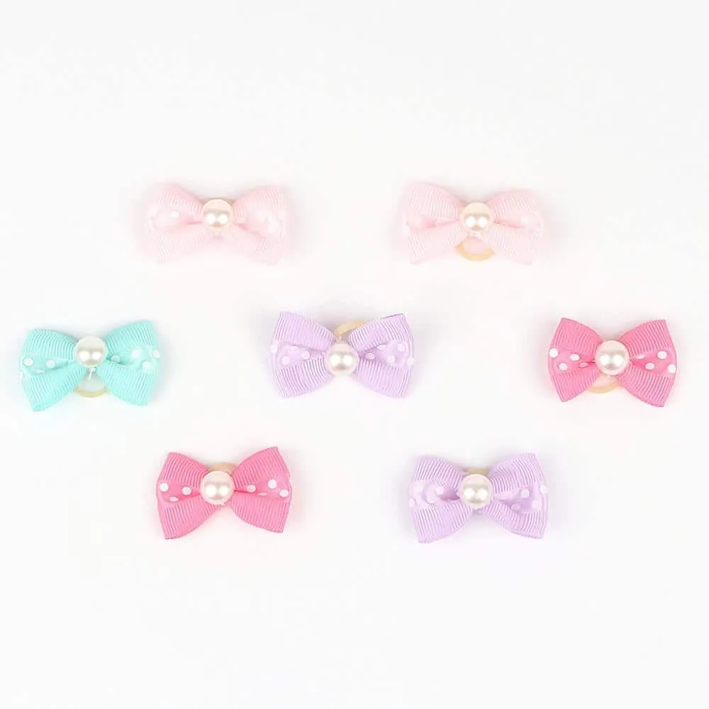 Colorful Small Hair Bows Set for Cat and Dog