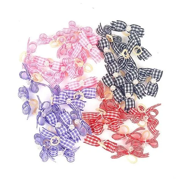 Colorful Small Hair Bows Set for Cat and Dog