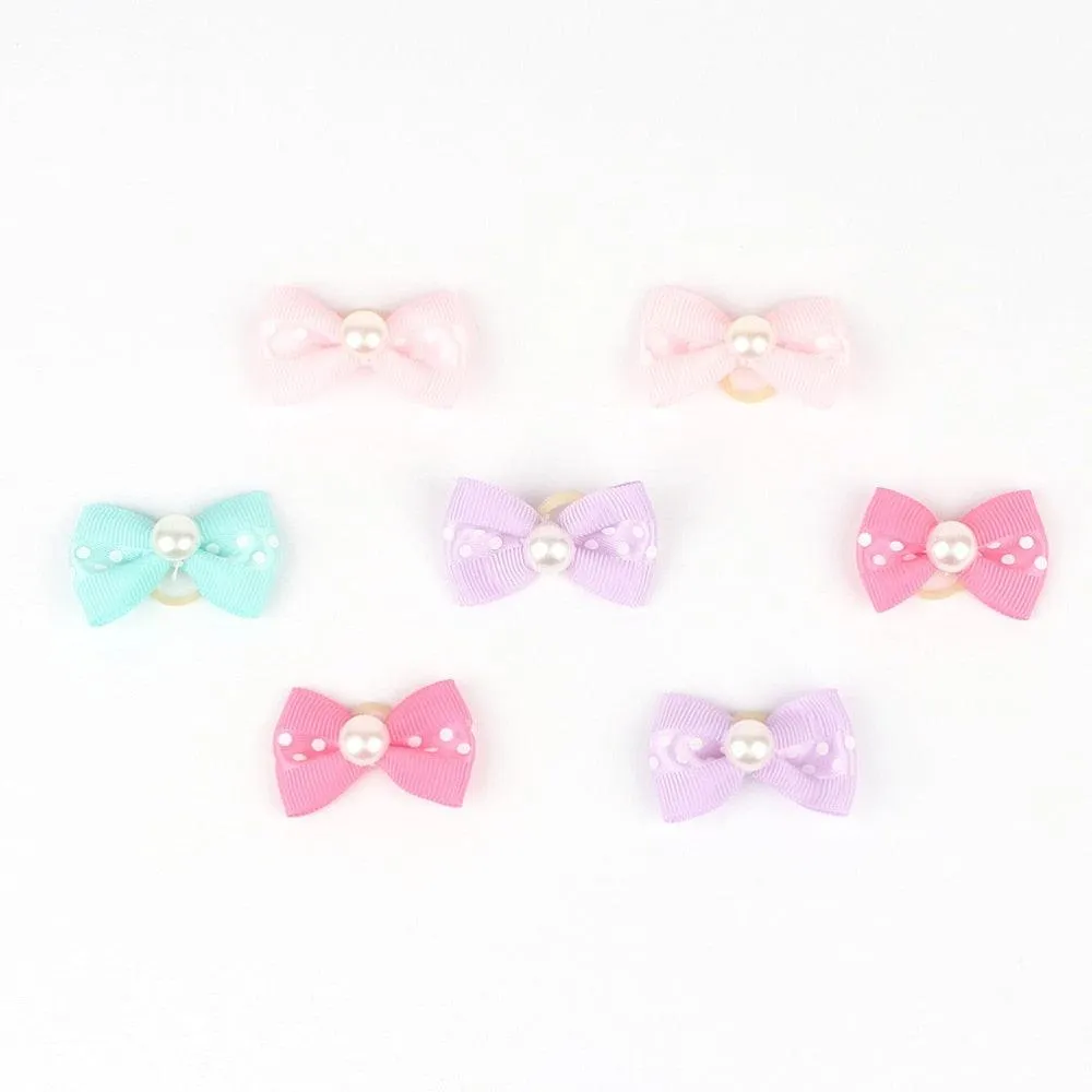 Colorful Small Hair Bows Set for Cat and Dog