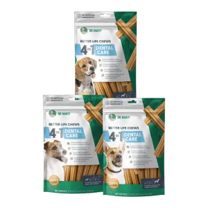 DR. MARTY Better Life Chews 4-in-1 Dental Care Dog Treats