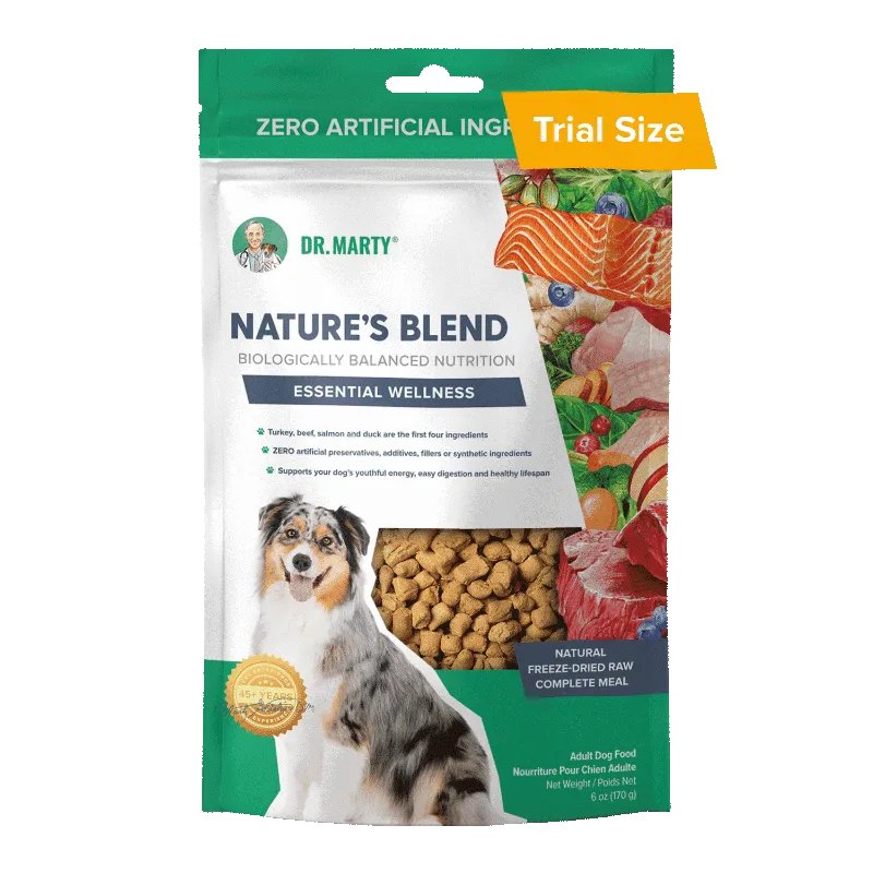 Dr. Marty Nature’s Blend Essential Wellness Premium Freeze-Dried Raw Dog Food