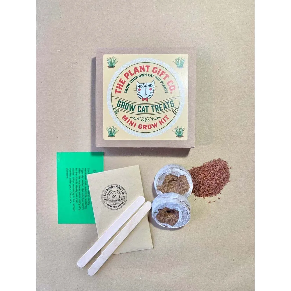 Grow Cat Treats Mini Grow Kit by The Plant Gift Co.