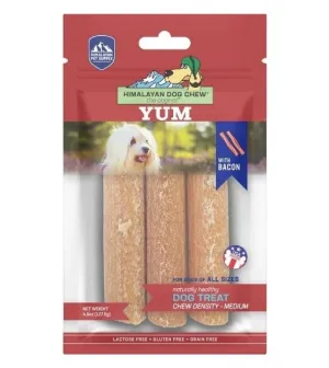 Himalayan Pet Supply Yaky Yum Bacon Flavor Dog Treats (Medium Density)
