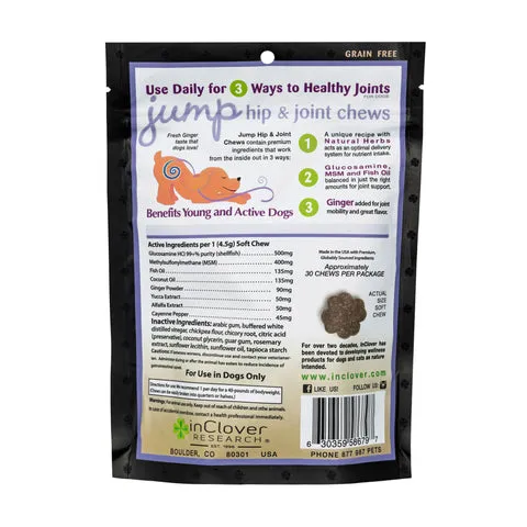 InClover Jump Joint Health Soft Chews Supplement for Dogs