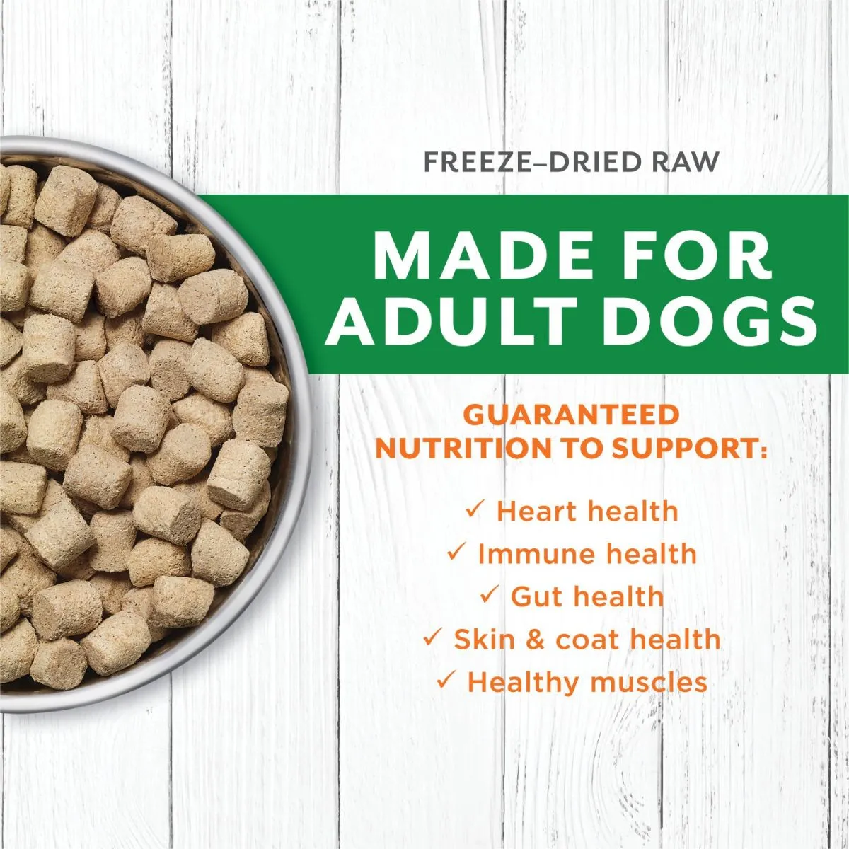 Nature's Variety Instinct Longevity Lamb Freeze Dried Raw Dog Food 16oz