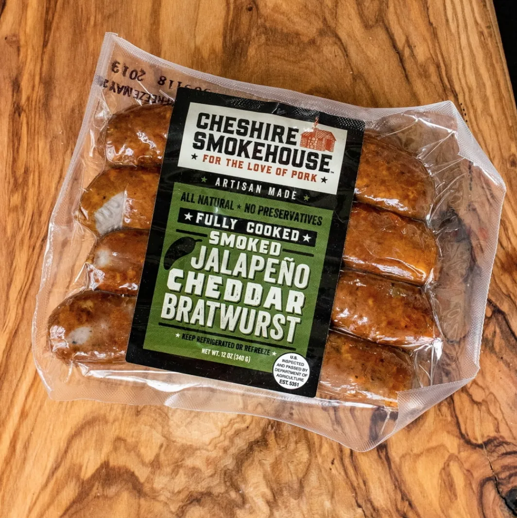 Smoked Jalapeno & Cheddar Bratwurst (Fully Cooked)